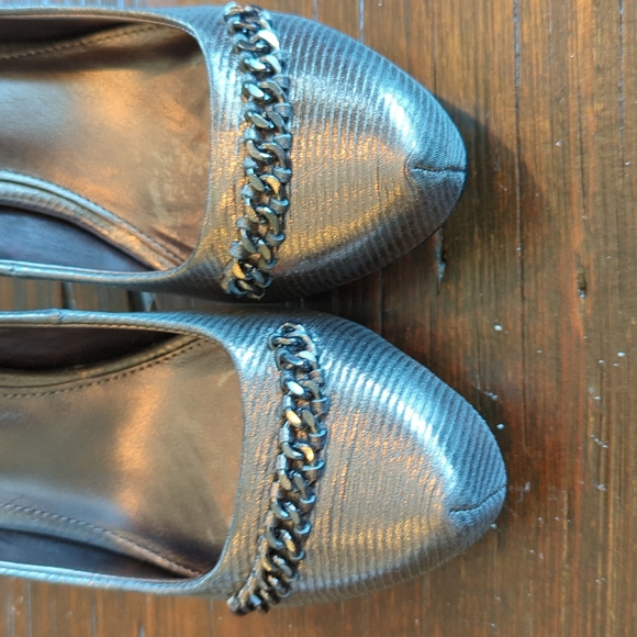 Isola Coral platform Cintoia printed leather heels 6.5 - Picture 10 of 11